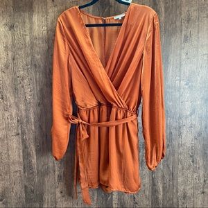 Silky Long Sleeve Romper